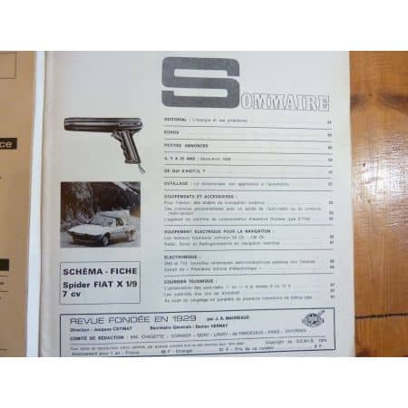 X19 Revue Technique Electronic Auto Volt Fiat