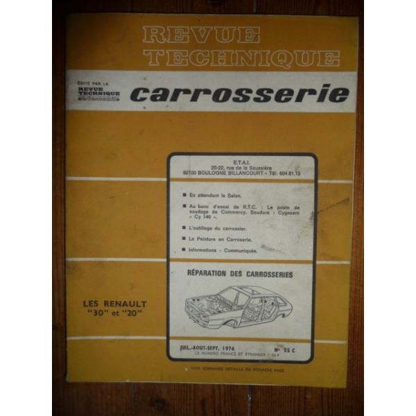 R30 R20 Revue Technique Carrosserie Renault