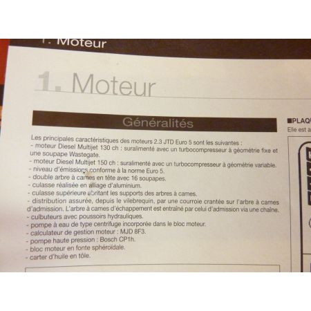 Ducato 2.3 JTD Revue Technique Fiat