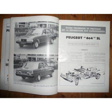 604 SL Revue Technique Carrosserie Peugeot