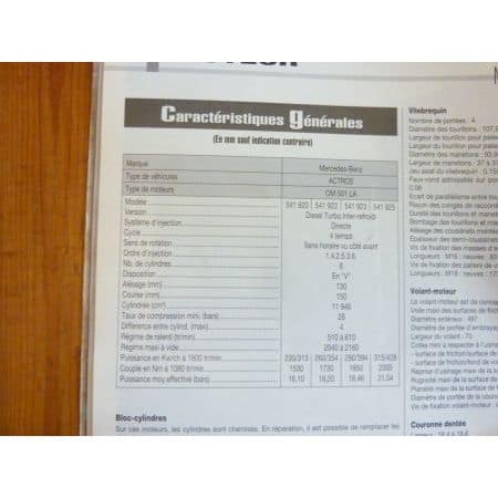Actros V6 Revue Technique PL Mercedes