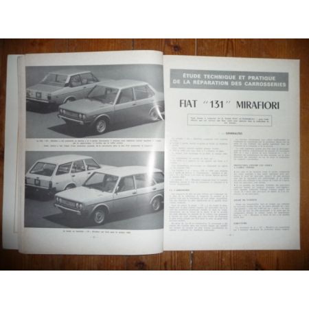 131 MIRAFIORI Revue Technique Carrosserie Fiat