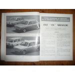 131 MIRAFIORI Revue Technique Carrosserie Fiat
