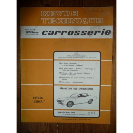Celica Revue Technique Carrosserie Toyota
