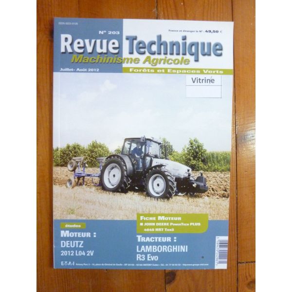 R3 EVO Revue Technique Agricole Lamborghini