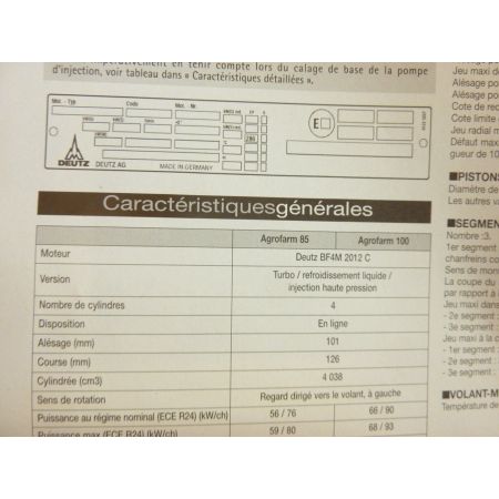 Agrofarm 85 100 Revue Technique Agricole Deutz Fahr