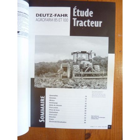 Agrofarm 85 100 Revue Technique Agricole Deutz Fahr