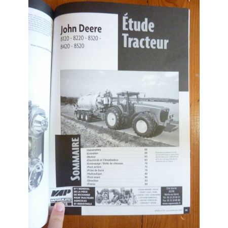 8100 a 8520 Revue Technique Agricole John Deere