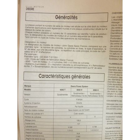 6120 à 6620 Revue Technique Agricole John Deere