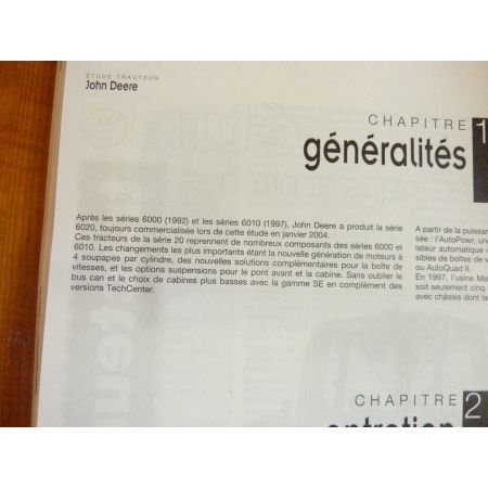 6120 à 6620 Revue Technique Agricole John Deere