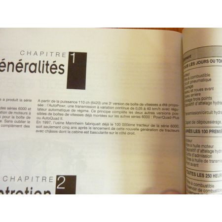 6120 à 6620 Revue Technique Agricole John Deere