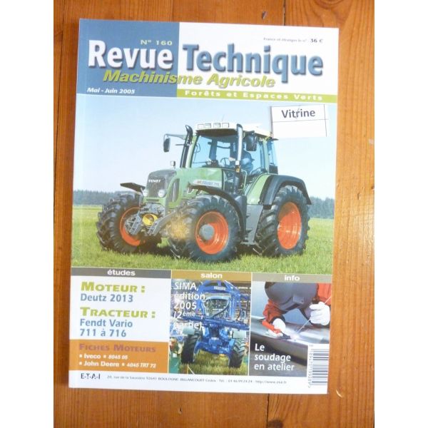 Vario 711 à 716 Revue Technique Agricole Fendt