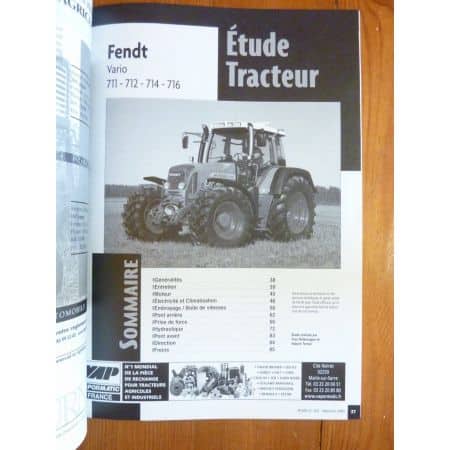 Vario 711 à 716 Revue Technique Agricole Fendt