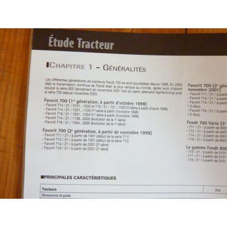 Vario 711 à 716 Revue Technique Agricole Fendt