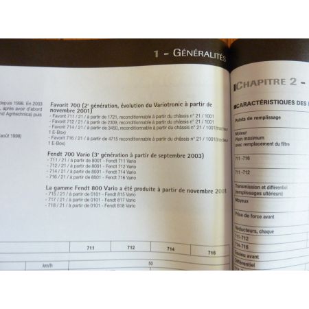 Vario 711 à 716 Revue Technique Agricole Fendt