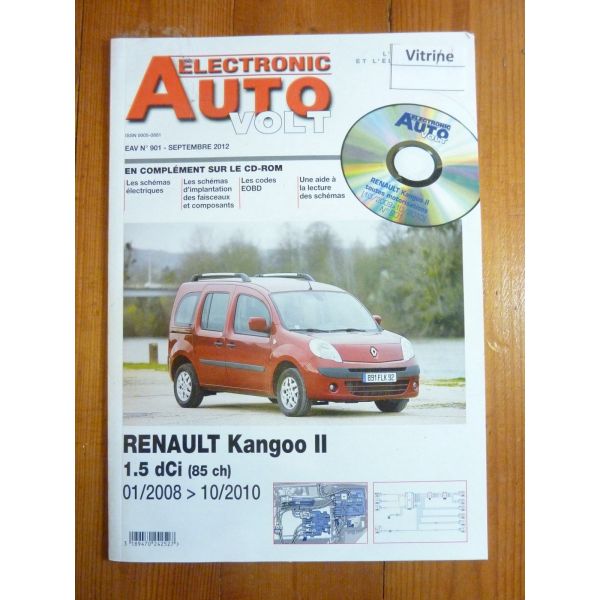 Kangoo II 08-10 Revue Technique Electronic Auto Volt Renault