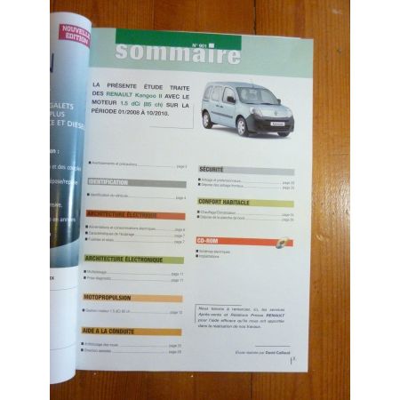 Kangoo II 08-10 Revue Technique Electronic Auto Volt Renault