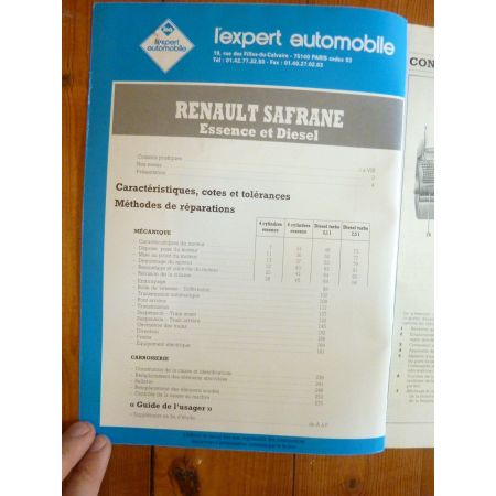 Safrane -96 Revue Technique Renault