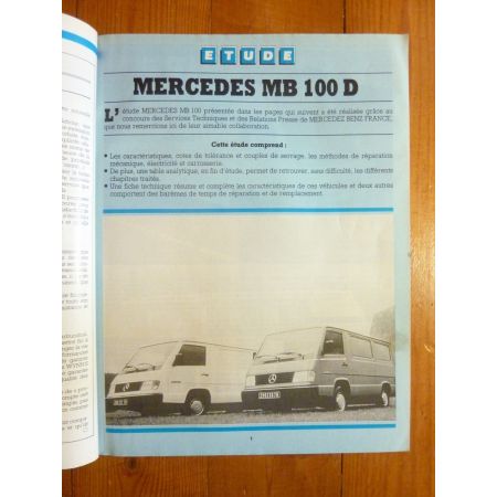 MB100 Sprinter Revue Technique Mercedes