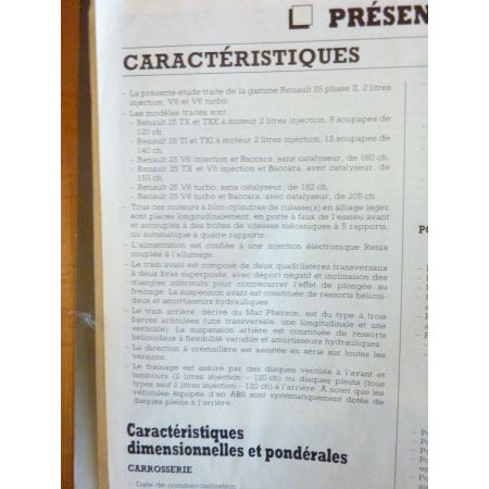 R25 II ess Revue Technique Renault