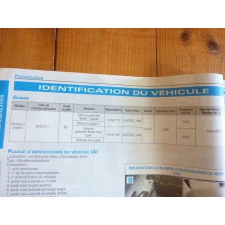 Berlingo D 12- Revue Technique Citroen