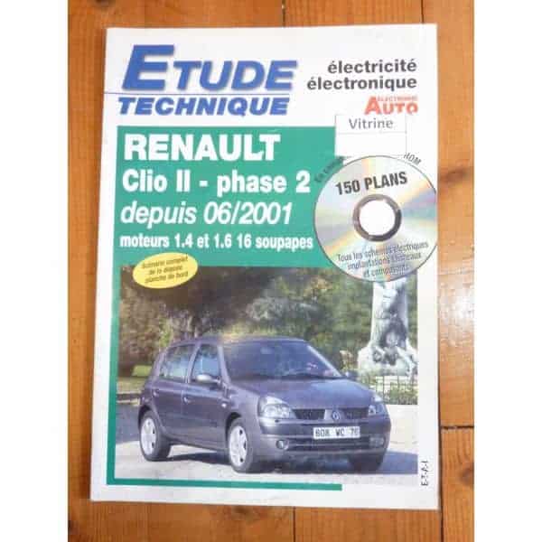 Clio II ph 2 01- Revue Technique Electronic Auto Volt Renault
