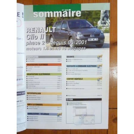 Clio II ph 2 01- Revue Technique Electronic Auto Volt Renault