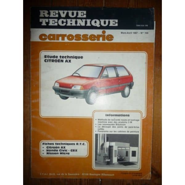 AX Revue Technique Carrosserie Citroen