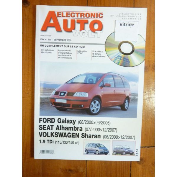 Galaxy Alhambra Sharan Revue Technique Electronic Auto Volt Ford