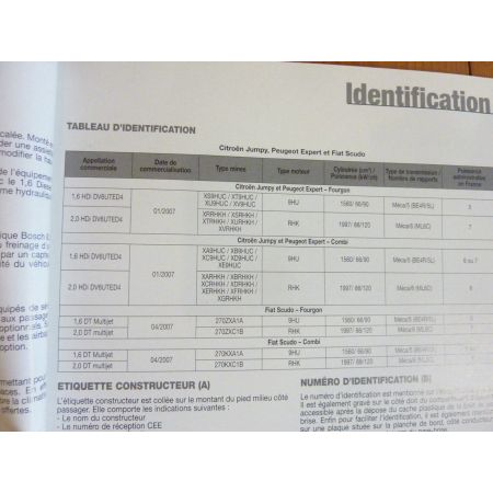 jumpy Scudo Expert 07- Revue Technique Electronic Auto Volt Citroen