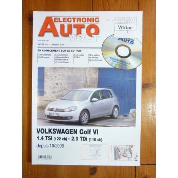 Golf VI 08- Revue Technique Electronic Auto Volt Volkswagen