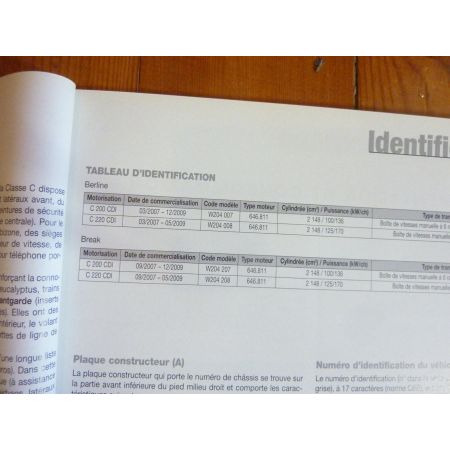 Classe C 07-09 Revue Technique Electronic Auto Volt Mercedes