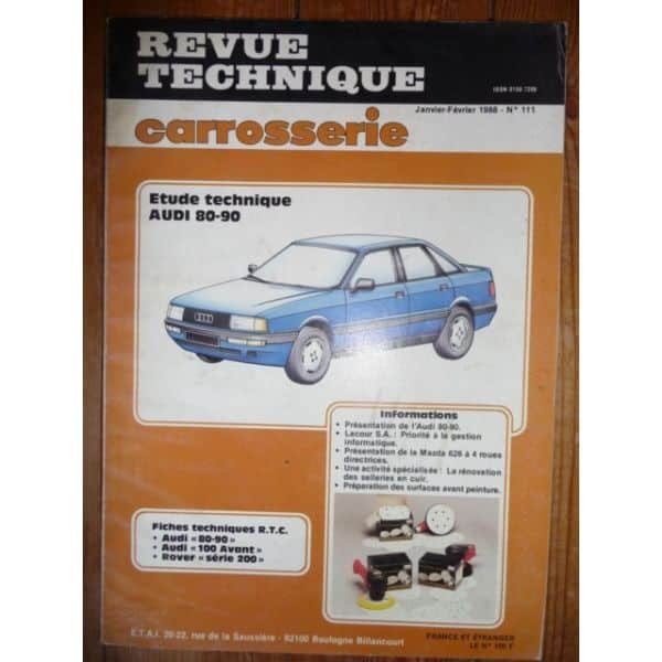 80-90 Revue Technique Carrosserie Audi