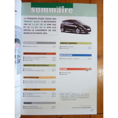 Scenic III 09- Revue Technique Electronic Auto Volt Renault