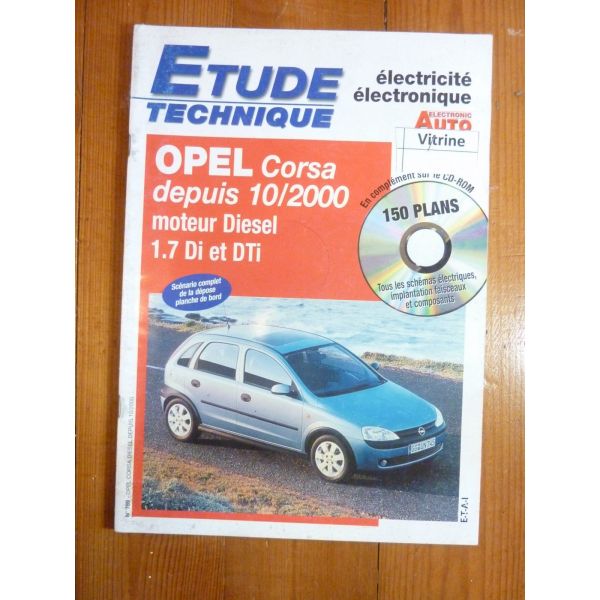 Corsa 1.7DTi 00- Revue Technique Electronic Auto Volt Opel