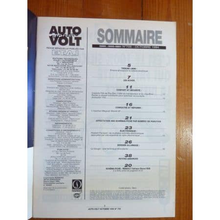 Safrane D RXE Revue Technique Electronic Auto Volt Renault
