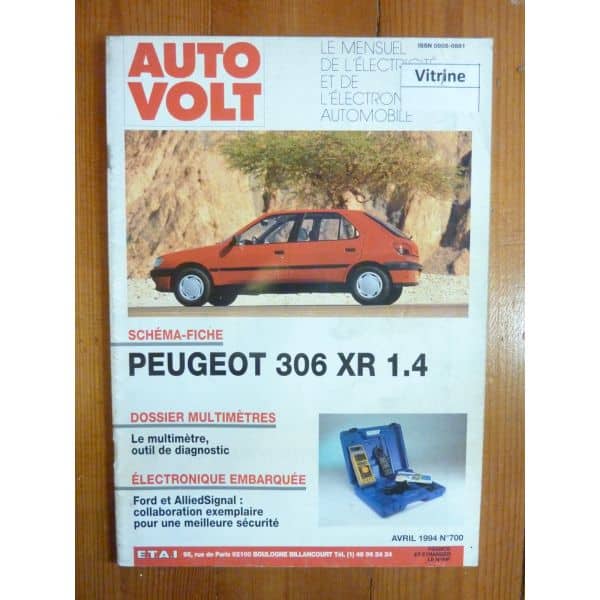 306 XR 1.4 Revue Technique Electronic Auto Volt Peugeot