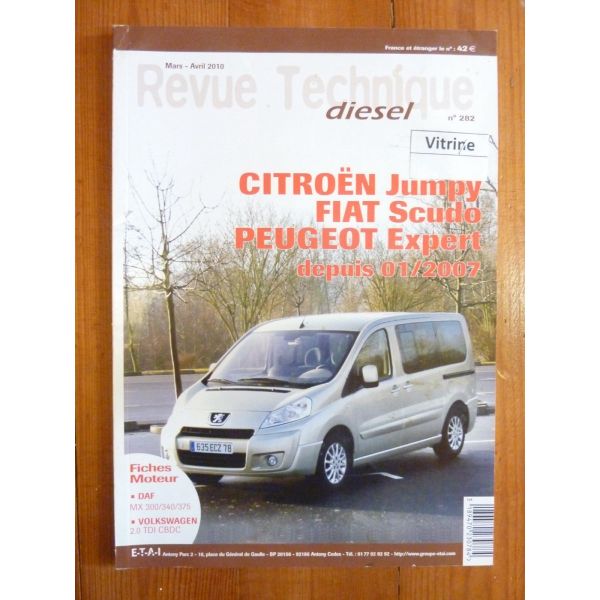 Jumpy Scudo Expert 07- Revue Technique Citroen Fiat Peugeot