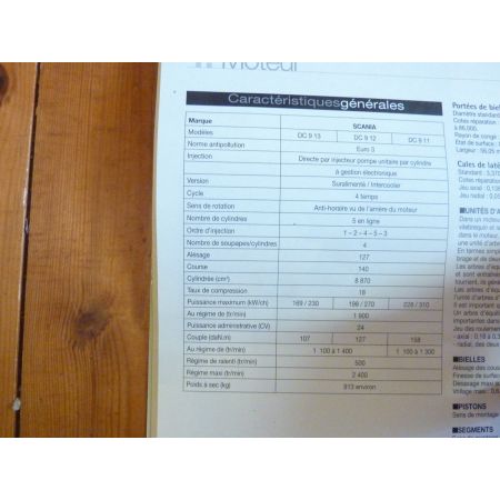 Série P Revue Technique PL Scania