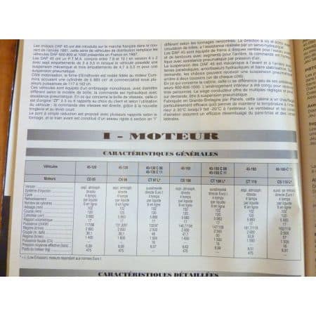 Série 45 Revue Technique PL Daf