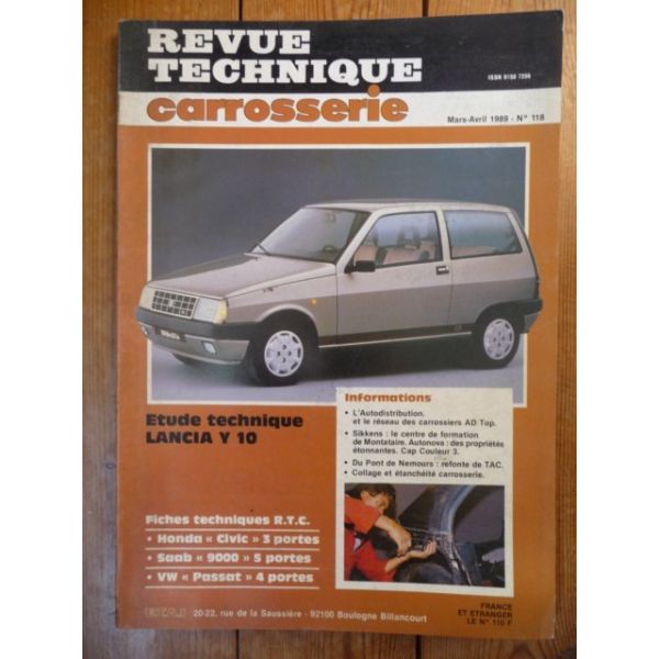 Y10 Revue Technique Carrosserie Lancia
