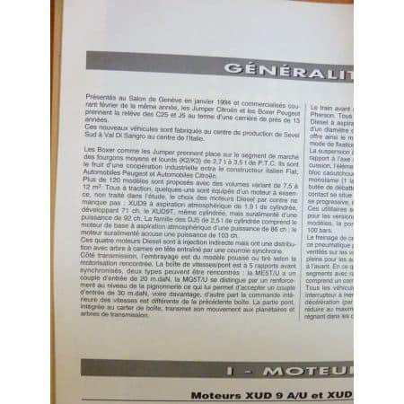 Jumper Boxer Transit Revue Technique Citroen Peugeot Ford