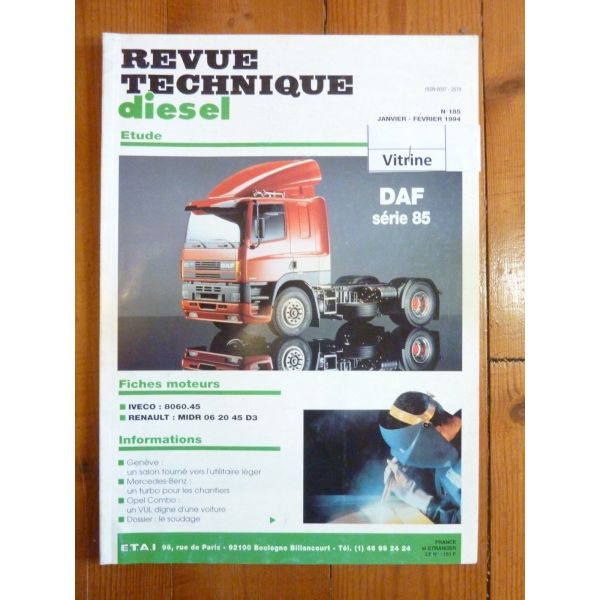 RTD0185D Revue technique Poids-Lourds DAF Série 85