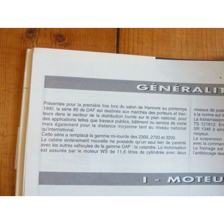 RTD0185D Revue technique Poids-Lourds DAF Série 85