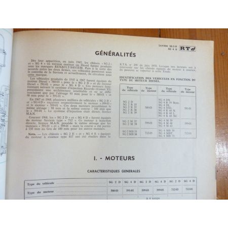 SG2D SG4D Revue Technique Saviem Man Renault