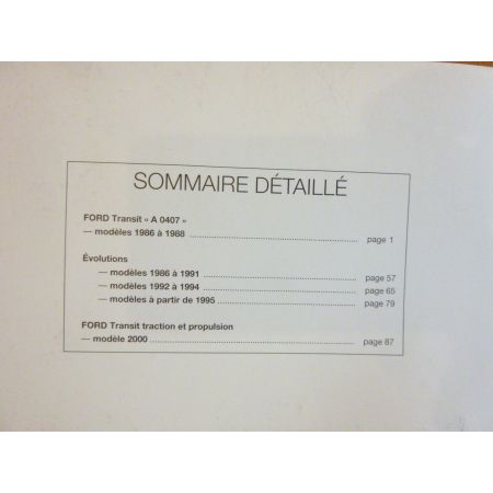 Transit 86- Revue Technique Ford