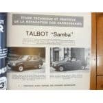 Samba Revue Technique Carrosserie Talbot Simca