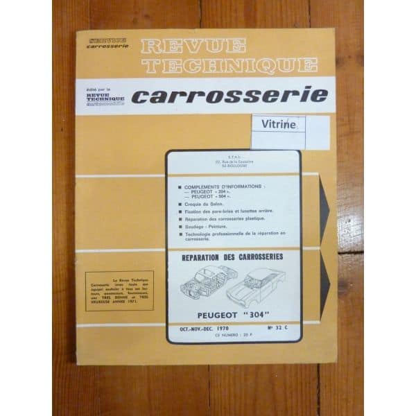 304 Revue Technique Carrosserie Peugeot
