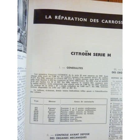 Dyane H Revue Technique Carrosserie Citroen