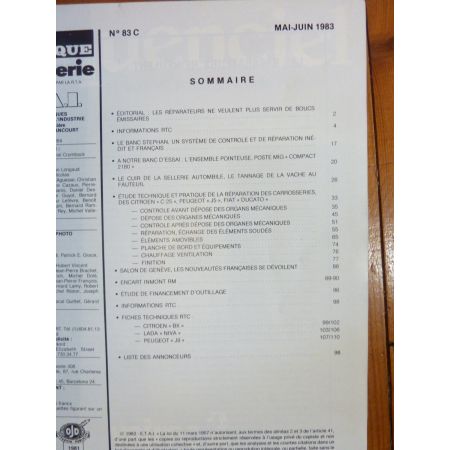 C25 J5 DUCATO Revue Technique Carrosserie Citroen Peugeot